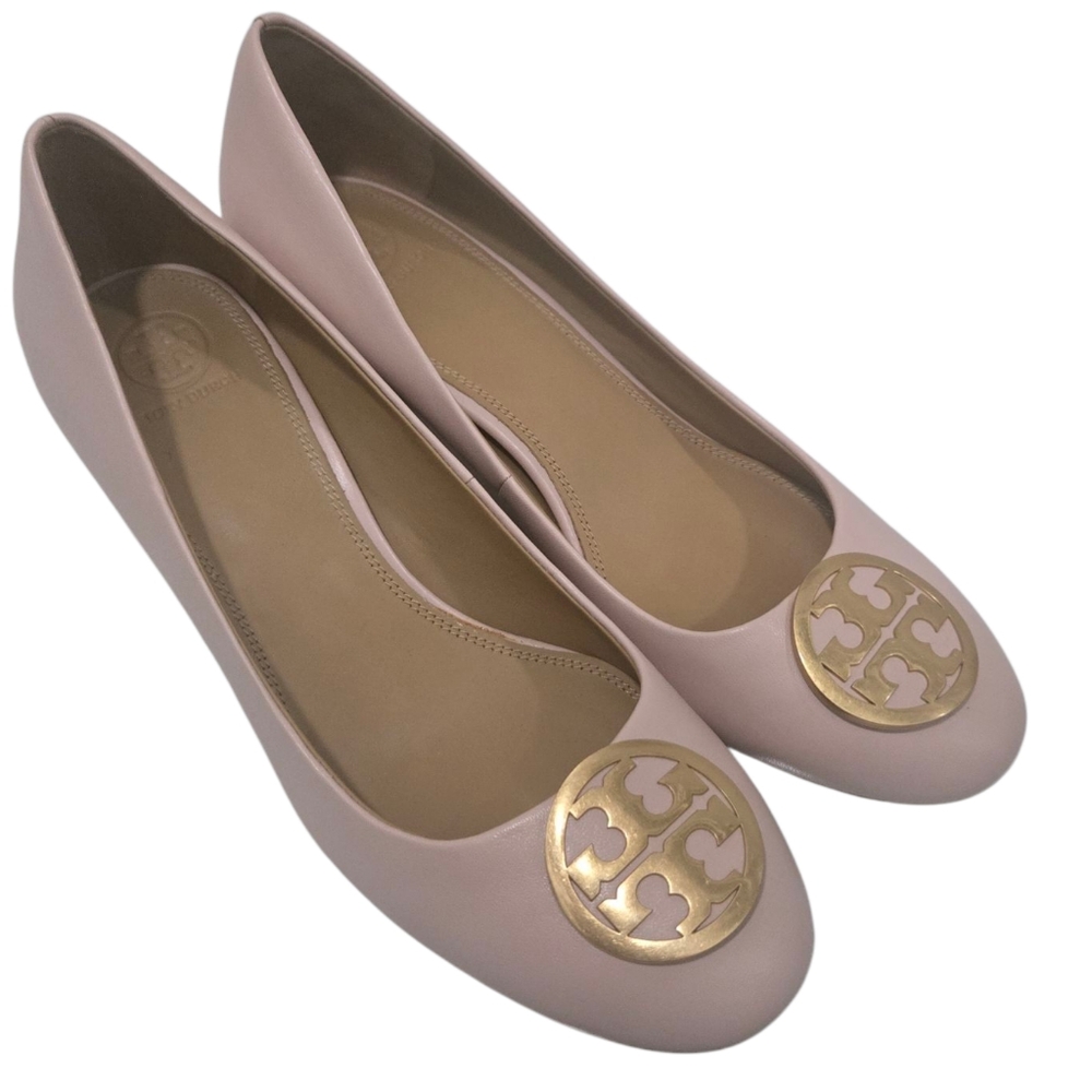 Tory Burch | Chelsea 50mm Logo Pump in Nude Blush Leather Size 10